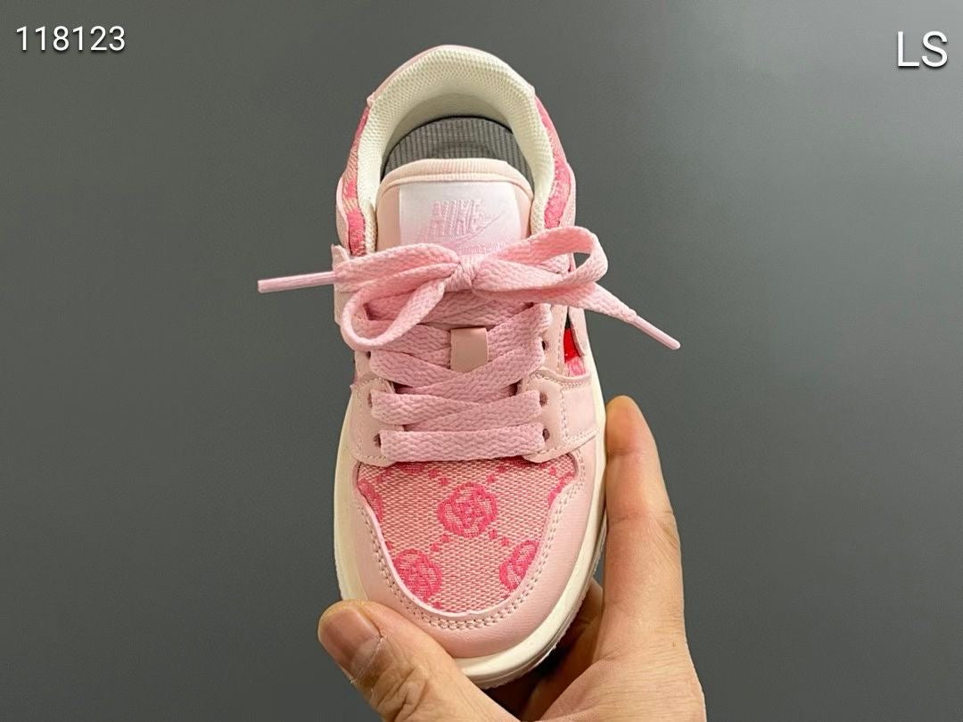 Bougie Baby Check Sneakers Pink