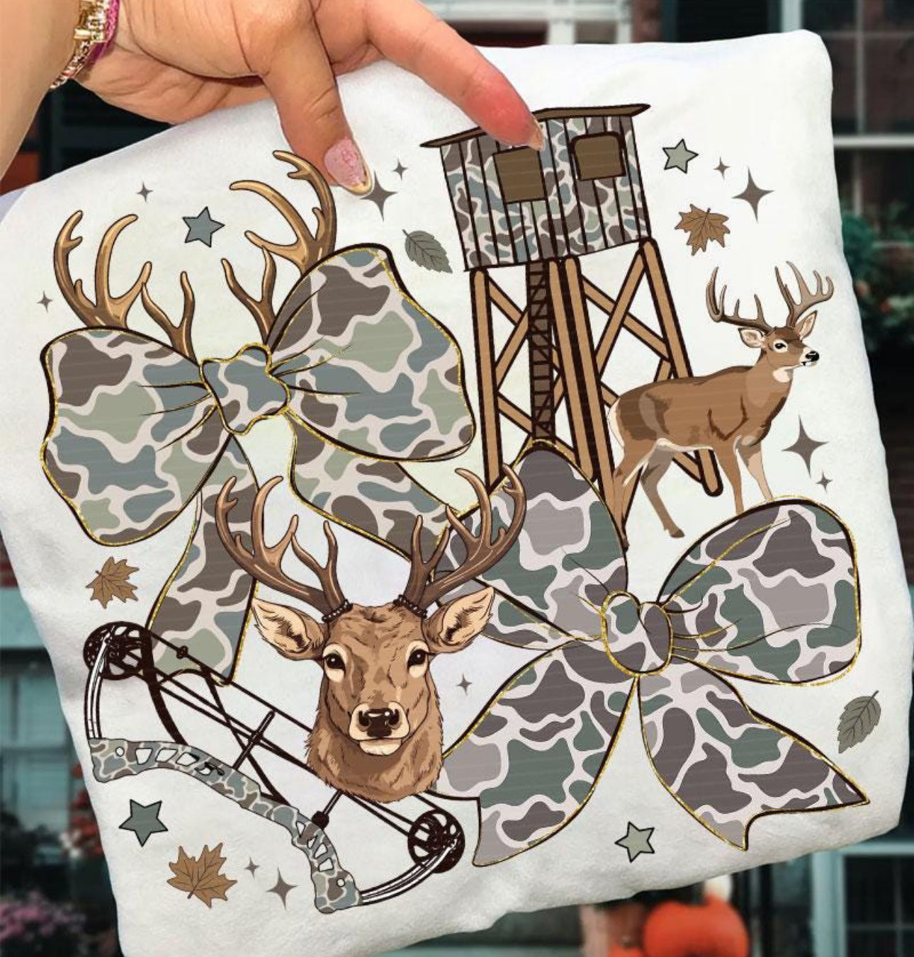 Deer Hunting Bows Crewneck Sweatshirt