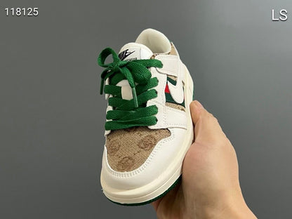 Bougie Baby Check Sneakers Green