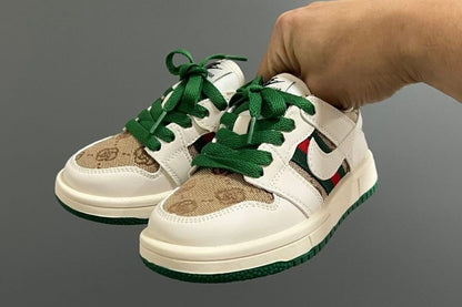 Bougie Baby Check Sneakers Green