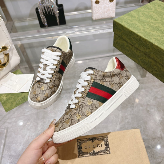 Red & Green Bee Sneakers