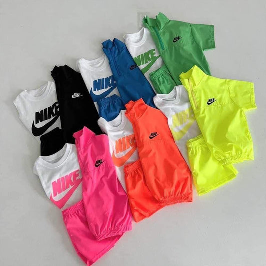 Youth Neon Check Runner Set (3 pieces)