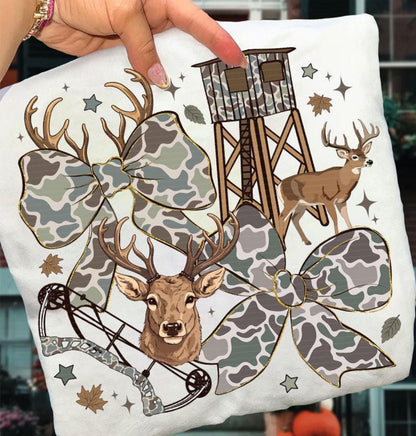 Deer Hunting Bows Crewneck Sweatshirt