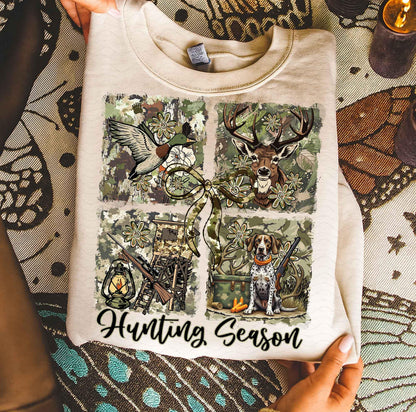 Hunting Season Collage Crewneck Sweatshirt