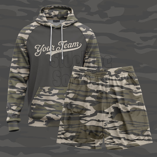 Bottomland Camo Custom Hoodie/Short Set - Youth (closes 1.3.26)