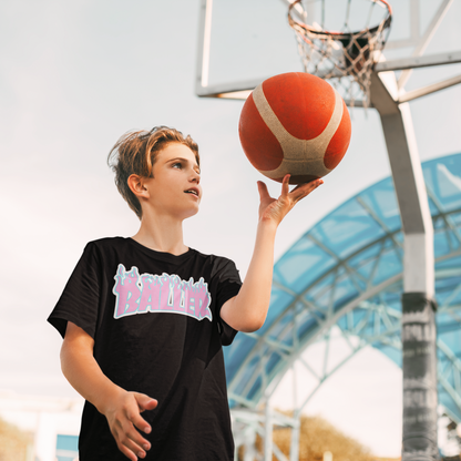 BALLER Flame Tee Youth (Cotton Candy)