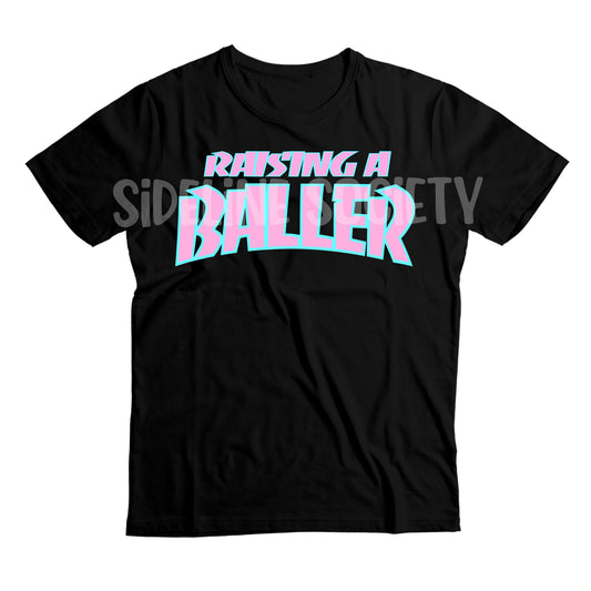 Raising a Baller Tee Adult (Cotton Candy)