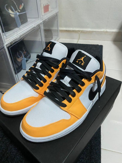 AJ Sneakers - Livin The Black & Orange Life