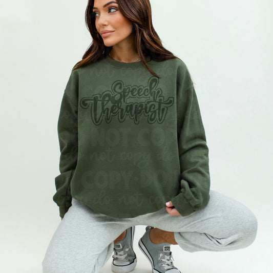 Speech Therapist Monotone Script Adult Crew