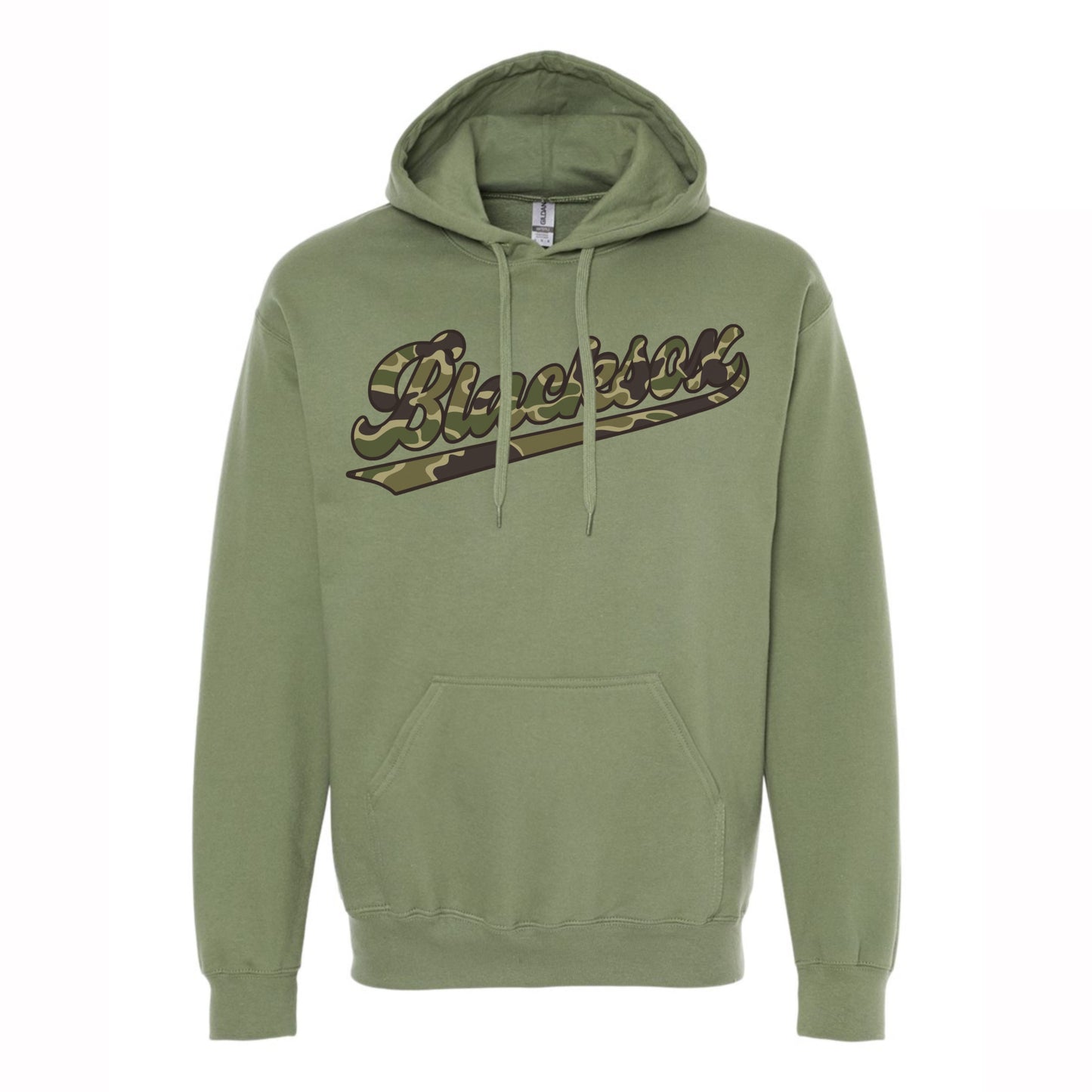 Blacksox Camo Script Adult Hoodie