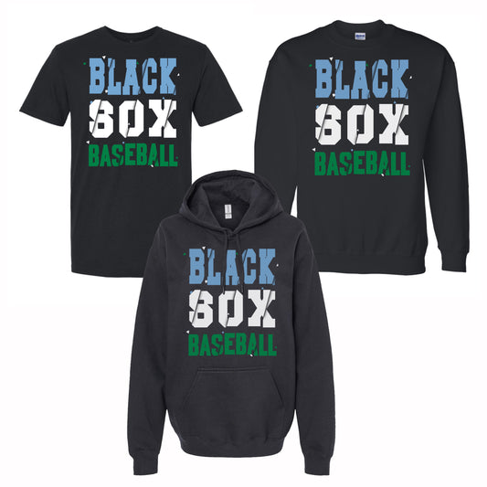 Blacksox Baseball *NEW* Design - Tee, Crew or Hoodie