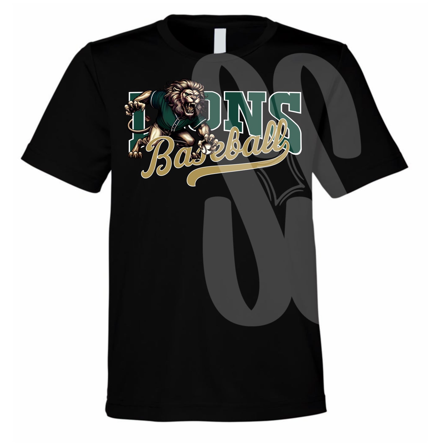 Fierce Lions Baseball Youth Tee