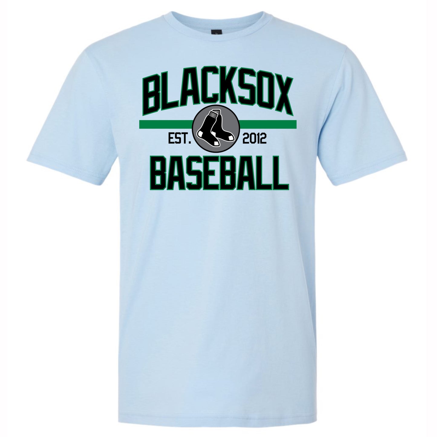 Classic Blacksox Baseball Adult Tee - Multiple Colors