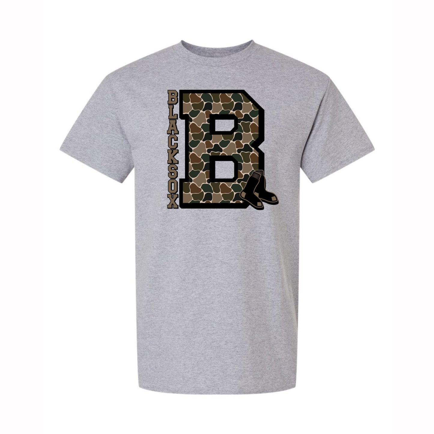 Bold Camo Bigbie's Blacksox Adult Tee - multiple colors