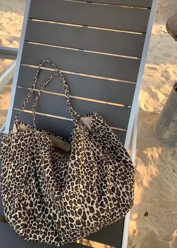 Brown Leopard Hobo Bag