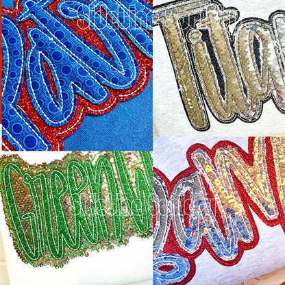 Signature Heirloom Script Stitch Adult Crew - Customizable