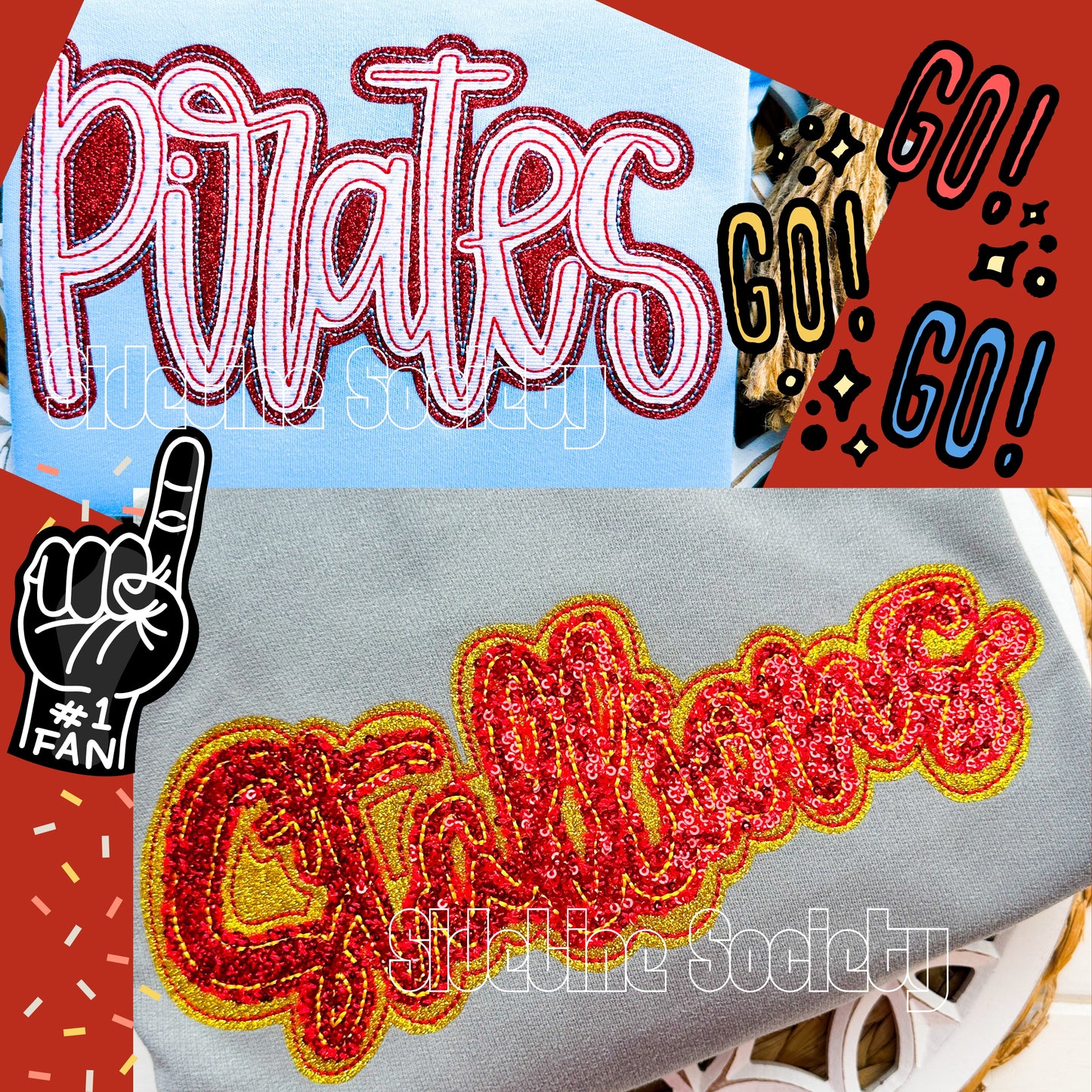 Signature Heirloom Script Stitch Adult Crew - Customizable