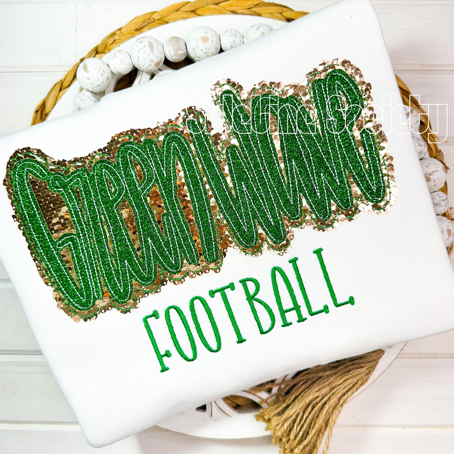 Signature Heirloom Script Stitch Adult Crew - Customizable