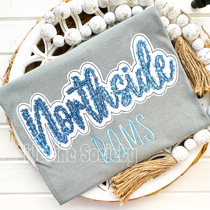 Signature Heirloom Script Stitch Adult Crew - Customizable